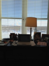 My writer's window - winter out there!